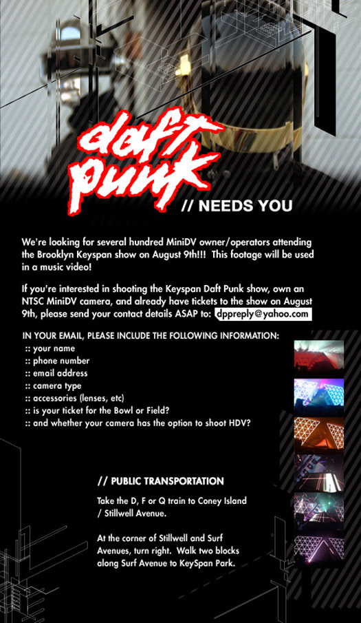 Daft Punk flyer