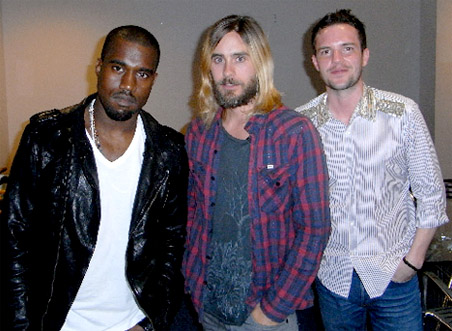 Kanye West, Jared Leto, Brandon Flowers 